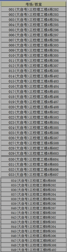 名单