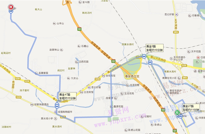 体能测评点交通路线