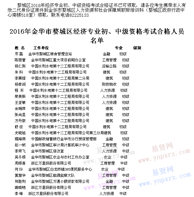 名单