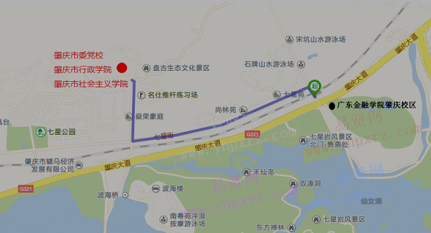 2017年报考广东省考试录用公务员江门市职位考生面试考场交通图